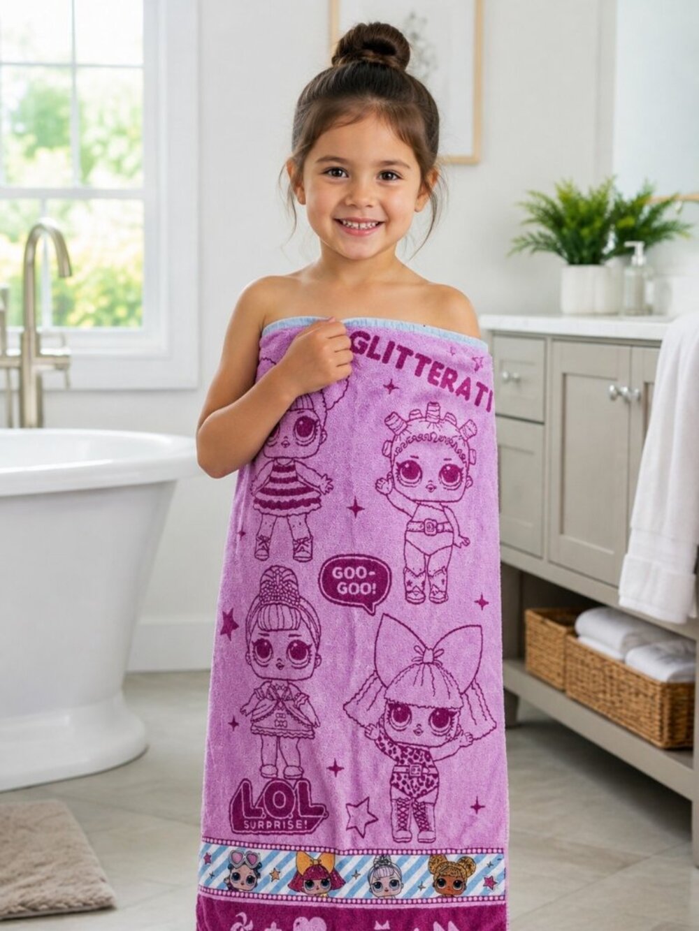 L.O.L. Cotton Surprise! Glitterati Bath Towel 28x48